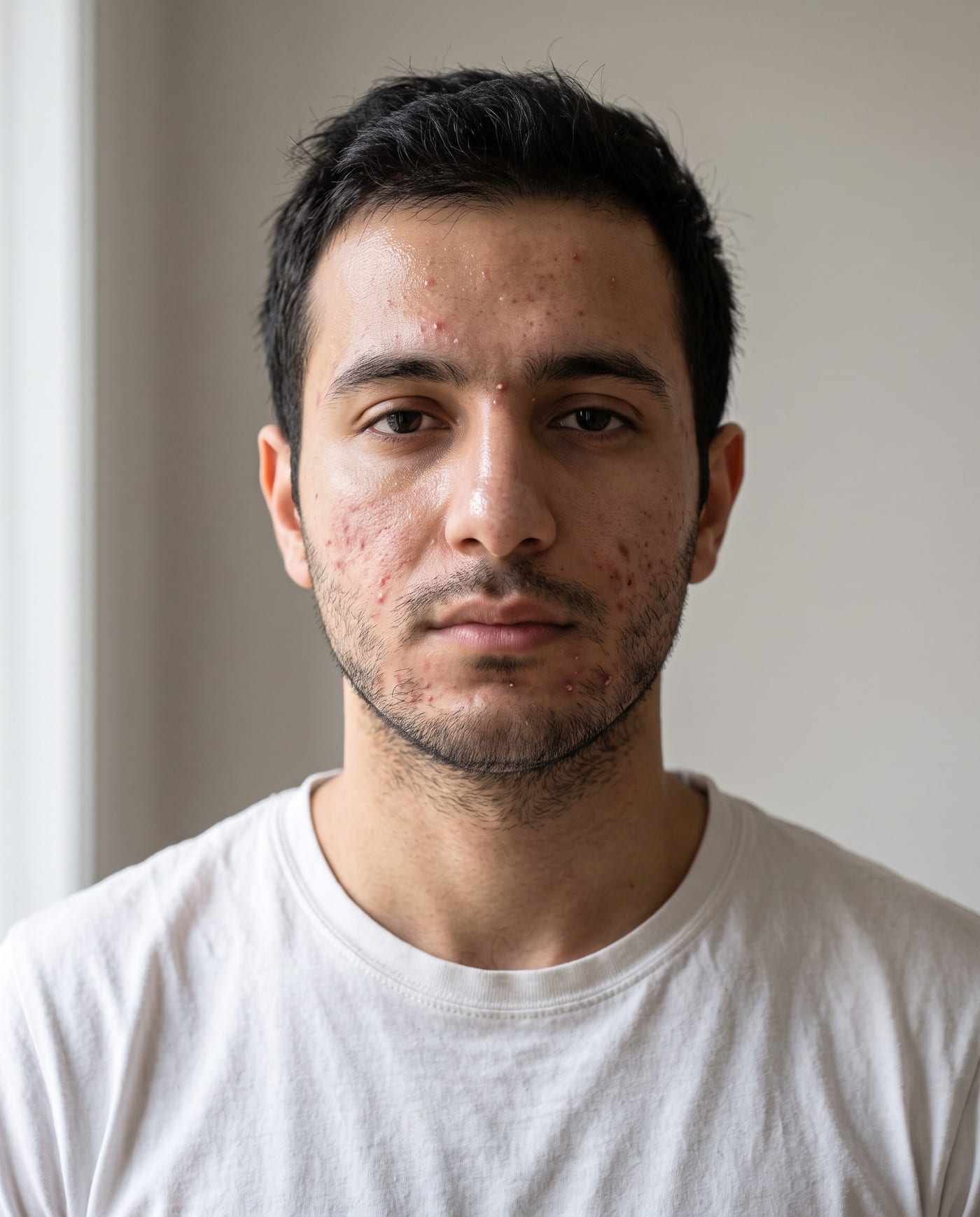 Before: Acne and texture