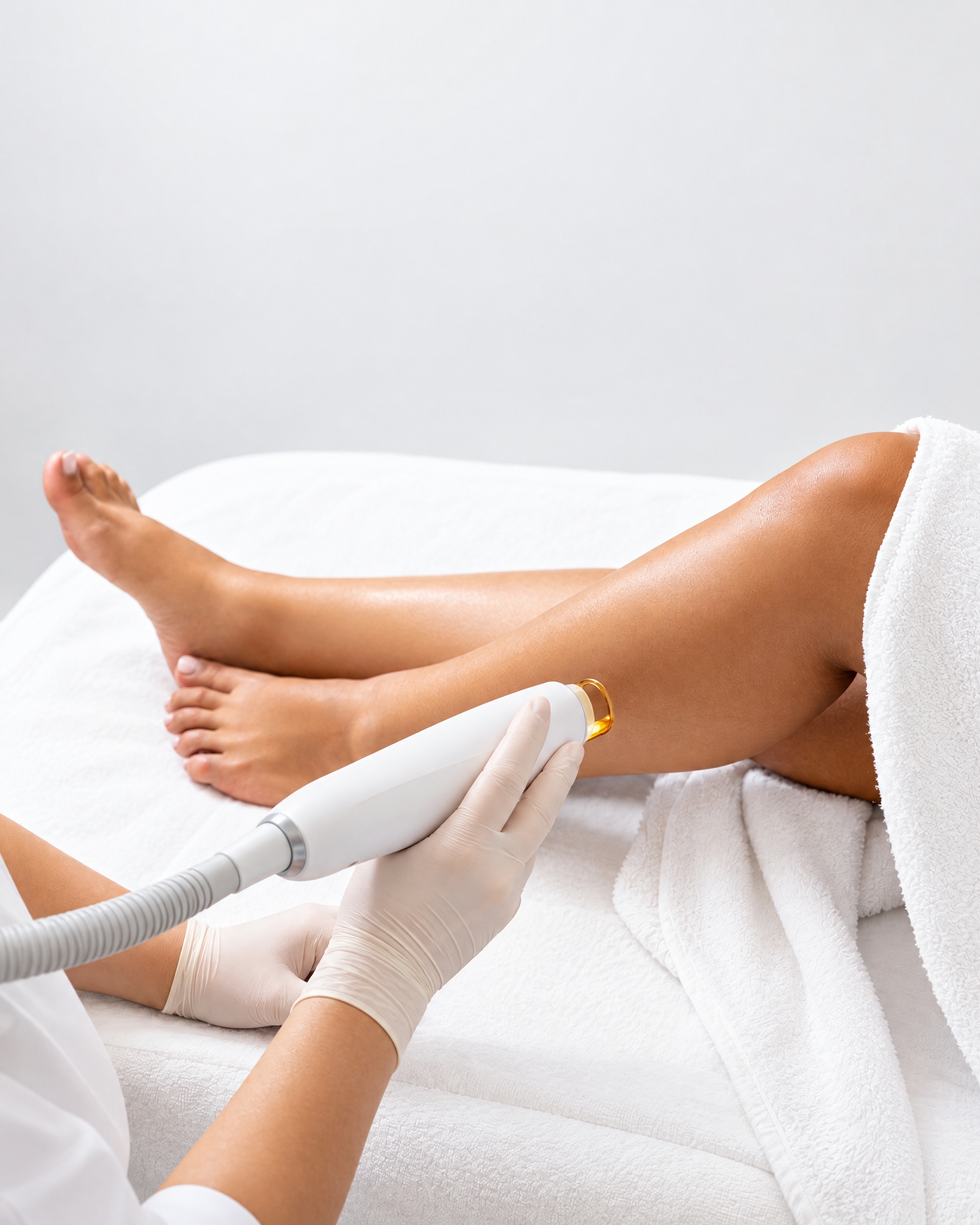 Laser hair removal in the dedicated laser room